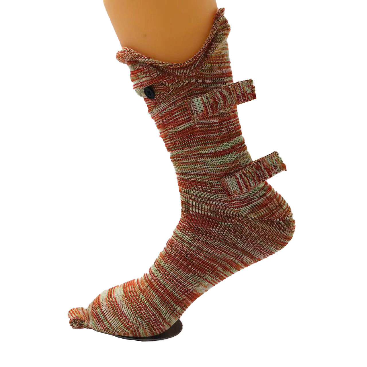 KnitCrocodileSocks Christmas indoor knitted crocodile socks floor socks animal socks non-slip and warm