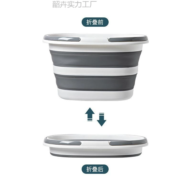 Foldable handheld laundry basket for laundry, bucket, increased thickness