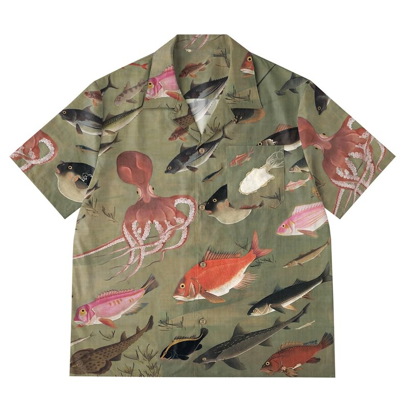 Hawaiian Floral Short-Sleeved Shirt for Men, Loose and Versatile, Summer Hong Kong Style Shirt, Trendy Brand Casual Handsome Top