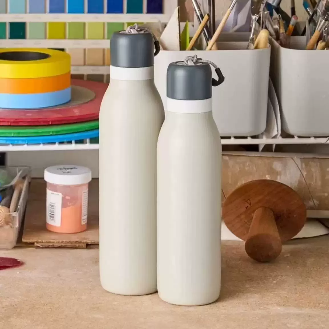 Термос ручной, нержавеющая сталь AISI 304, объём 24oz / 32oz, несколько цветов