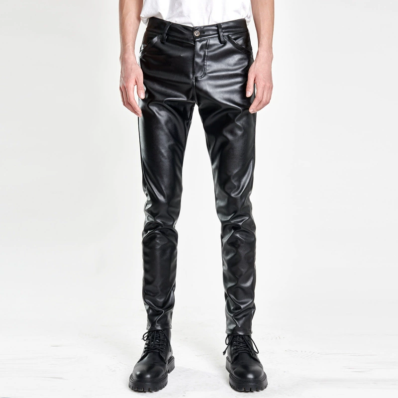 Мужские летние тонкие весенние эластичные зеленые дышащие брюки, slim fit