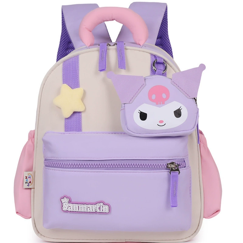 Новый школьный рюкзак Kuromi для девочек, детский сад, маленький класс, средний класс, студенческая сумка, милая сумка принцессы, рюкзак для мальчиков