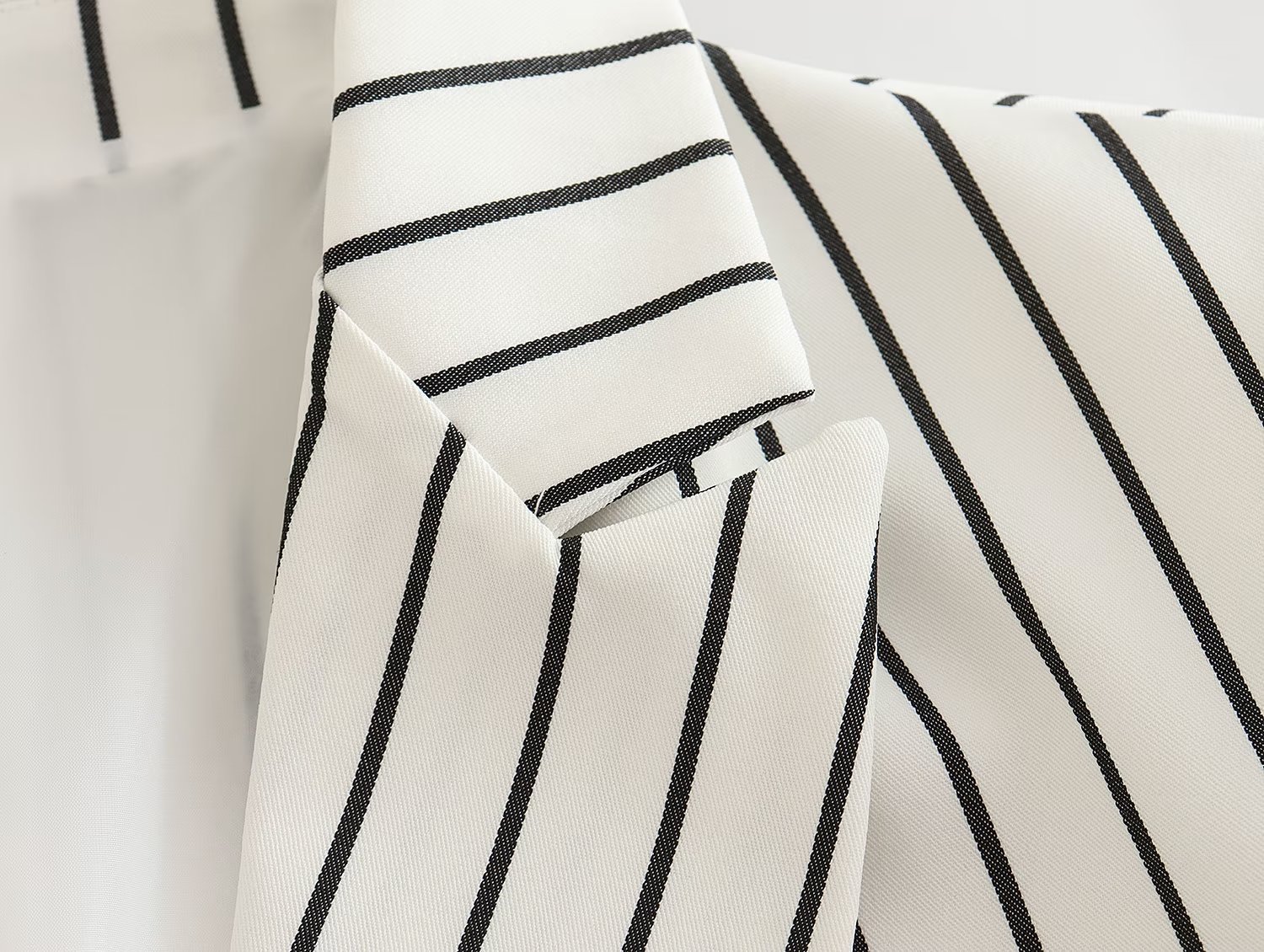 GraceChic, set di pantaloni larghi a gamba larga con tasche doppiopetto a righe da donna, primavera europea e americana_voghion.com