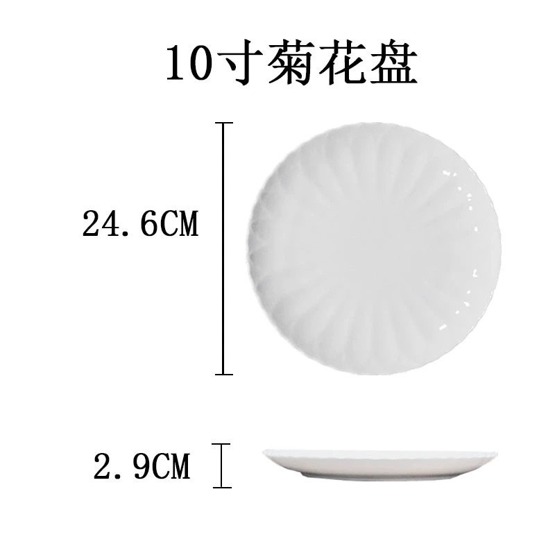 10 인치 국화 판
