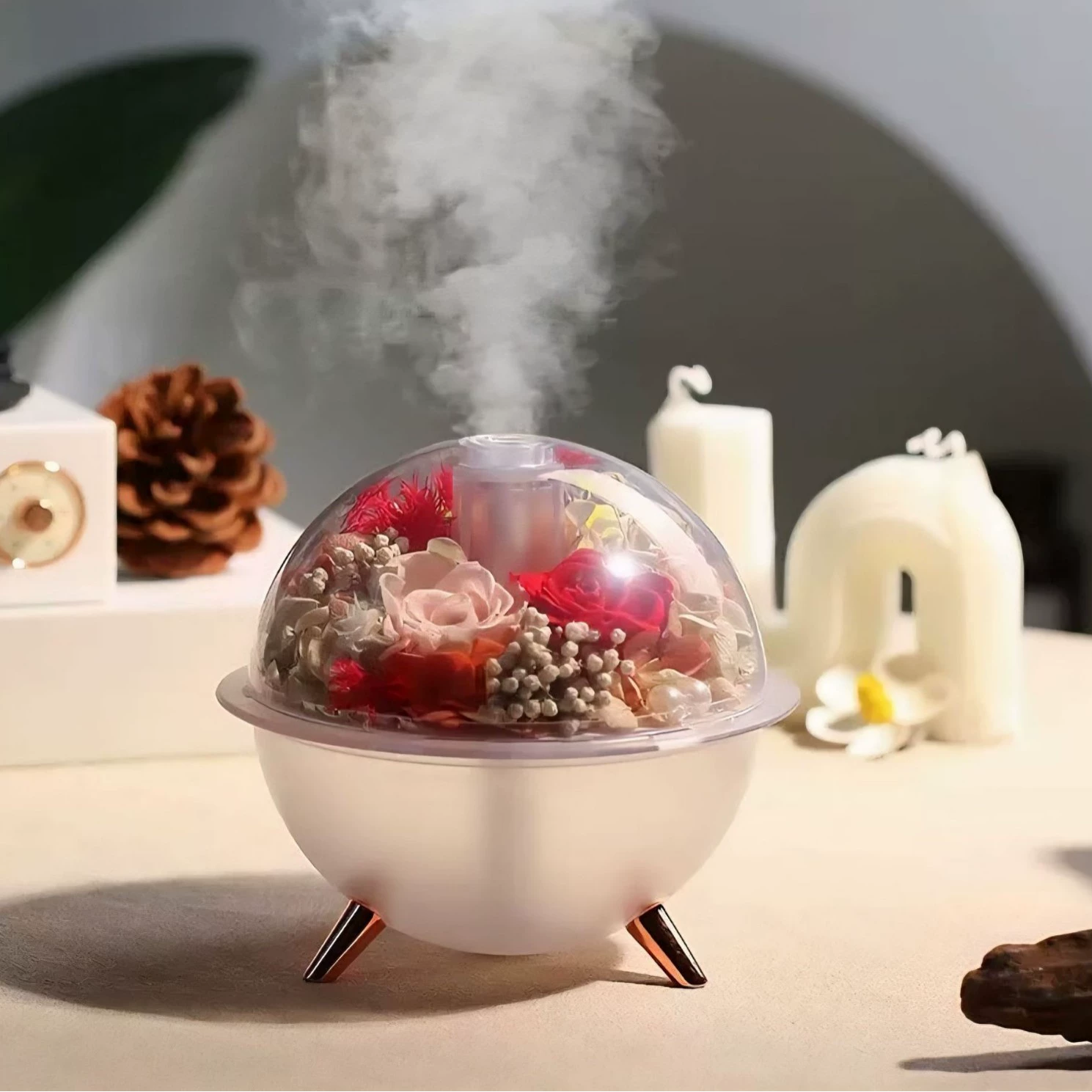 Увлажнитель, увлажняющее освещение, креативный Resin декор, подарок на день рождения