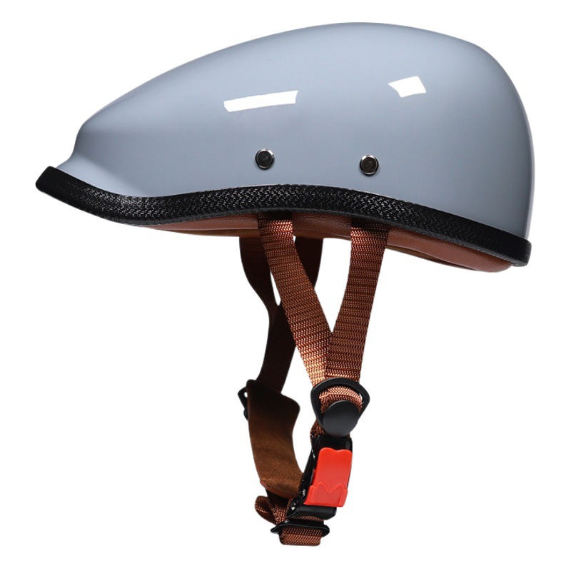 Casco estilo boina retro Orz, casco tipo cubo, medio casco, casco de verano, estilo gangster japonés, no para motocicleta, para influencers