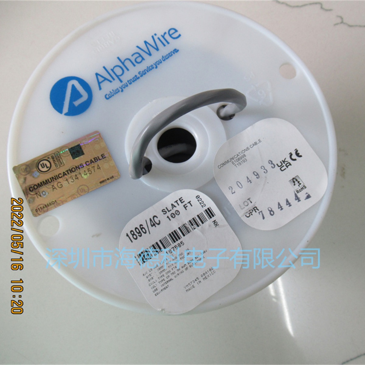 海德科代理alphawire300V非屏蔽UL21460多对电缆 78054 SL005