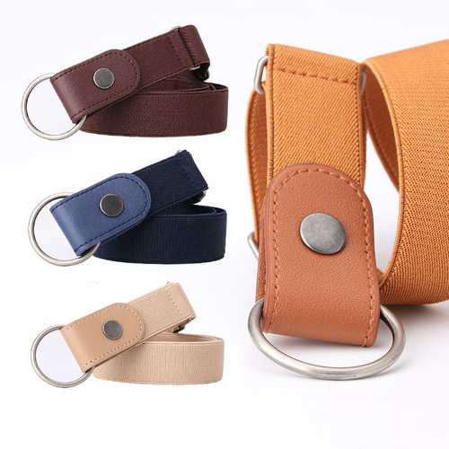 Ladies lazy belt elastic waist invisible belt jeans women ins style pants belt no punch belt