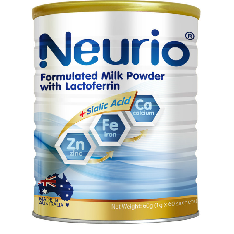 Nurio Australia Sữa bột Lactoferrin cho trẻ sơ sinh Platinum Blue Brick Smart Nurio Platinum Edition