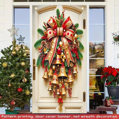 E 19009 Christmas Party Banner 圣诞派对挂布跨境速卖通亚