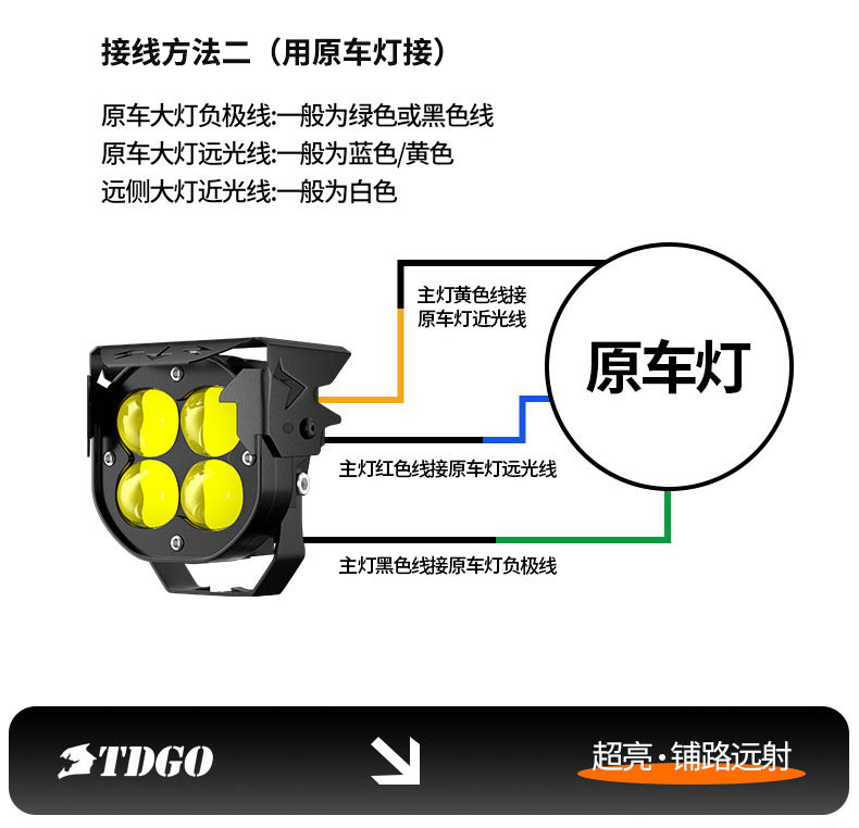 Electric Vehicle Lights Super Bright Led Headlights Strong Light External Lens Paving Road Pedal Long-Range Lighting Motorcycle Spotlights
