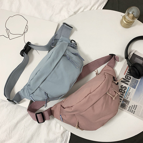 New Japanese style Harajuku workwear small shoulder bag waist bag Korean version ins Hong Kong style retro male and female student couple chest bag