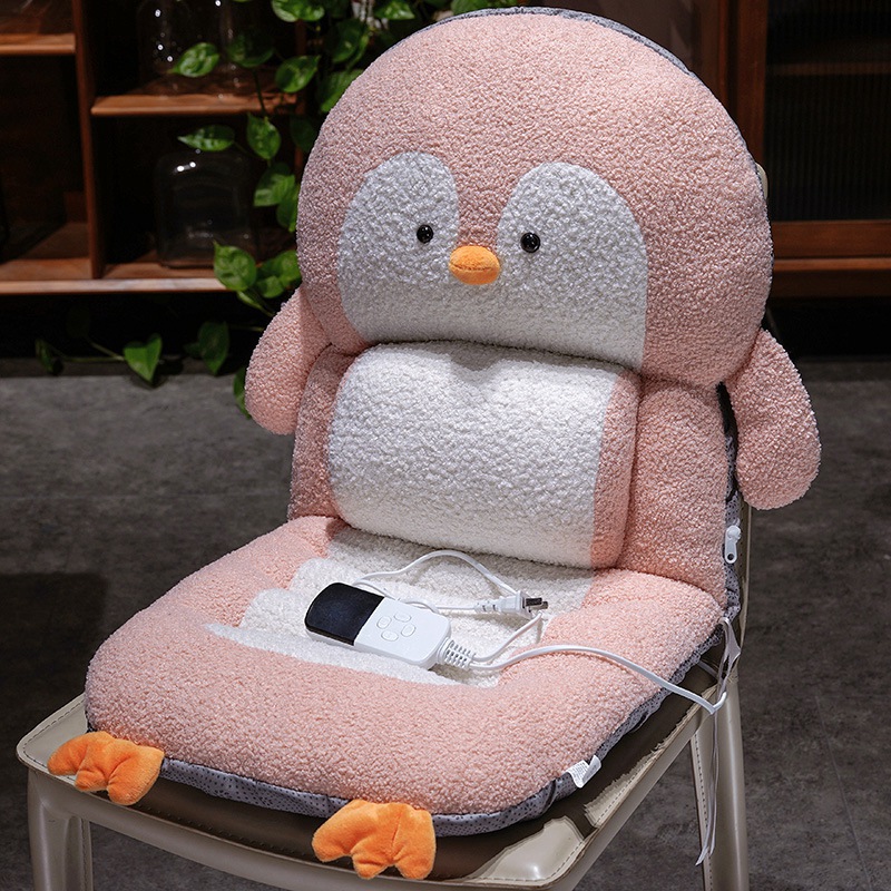 Cojín de pingüino de oficina para estar sentado cojín de cintura asiento trasero en un cojín de trasero grueso calentamiento invierno