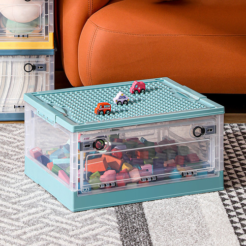 Children's toys, snacks, books multi-functional stackable storage box, moisture-proof storage box, household foldable storage box