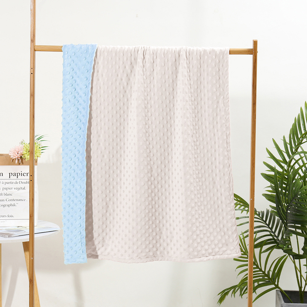 양면 벨벳 블루 + 그레이 (콩 담요)