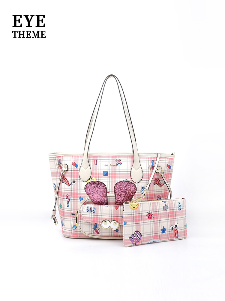 Bolsa de impresión de cremallera de gran capacidad para damas de viaje de ocio almacenamiento personalidad bolsa de moda extraña 2690 #