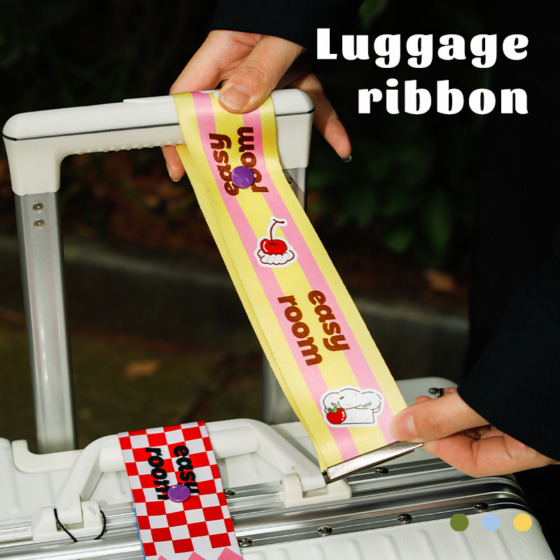 Simple Luggage Strap, Reinforced Tie-Down Strap for Suitcase, Travel Case Buckle Strap, Anti-Slip Packing Strap for Checked Baggage