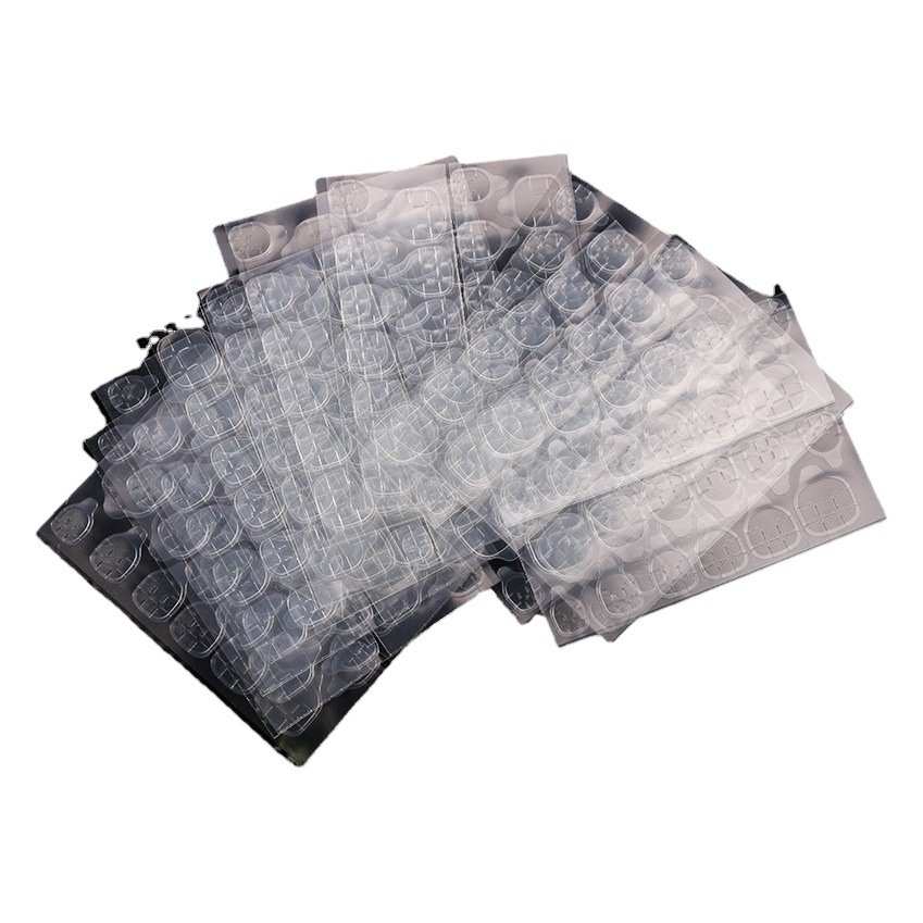 Concubina manicura 24 blanco pegamento de impresión invisible Super pegajoso jalea de gel de uñas transparente de doble cara jalea de gel de uñas