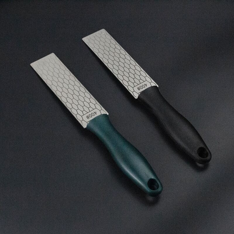 両面ダイヤモンドナイフ研ぎ器、家庭用ナイフ研ぎツール、砥石刃物、多機能エメラルドメッシュ砥石|undefined