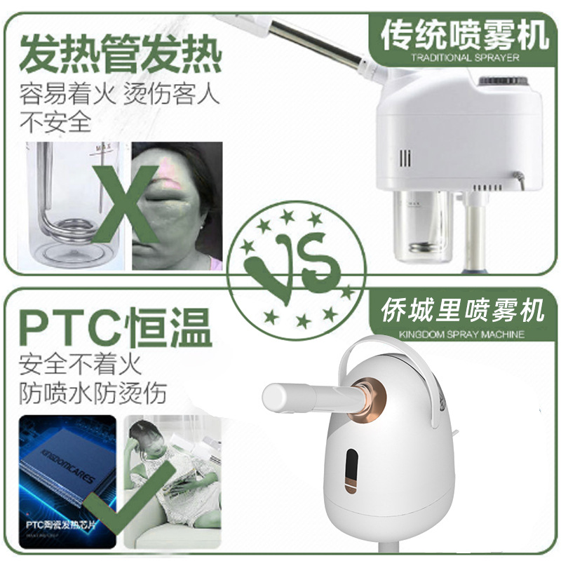立式蒸脸器冷热双喷补水仪家用面部保湿喷雾器美容院美容仪器批发