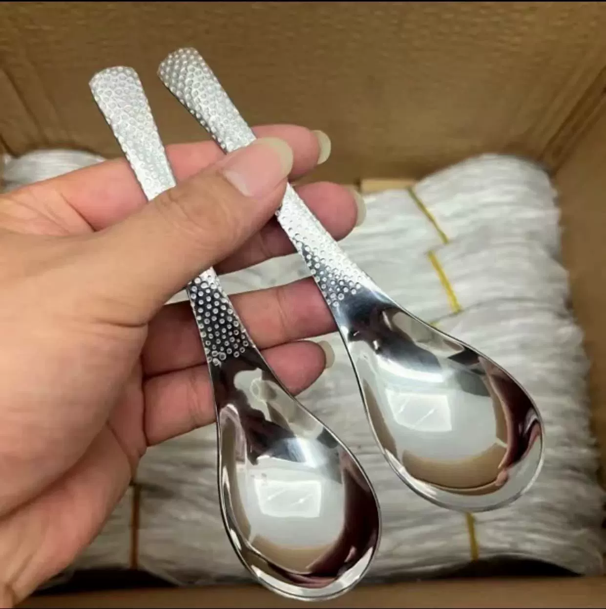 Новый японский стиль из нержавеющей стали с рисунком из молота