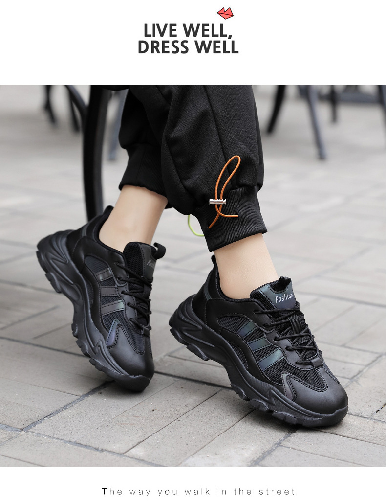 Scarpe da tennis da donna Scarpe da passeggio Scarpe in pelle Scarpe da ginnastica Scarpe da ginnastica sintetiche in mesh facili da pulire_voghion.com