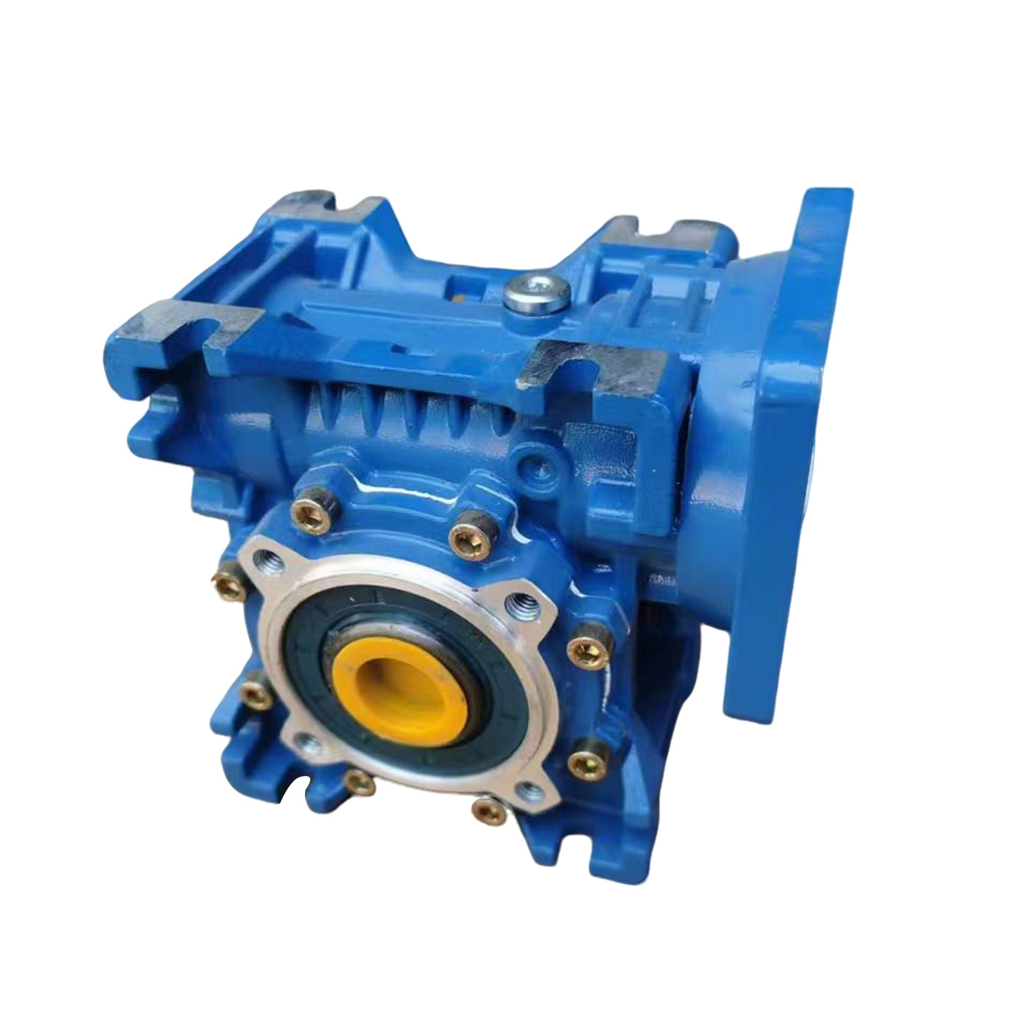 Servo Reducer Aluminum Housing Nmrv025-150 Stepper Worm Gear Reducer Drawings Hard Tooth Surface Gearbox