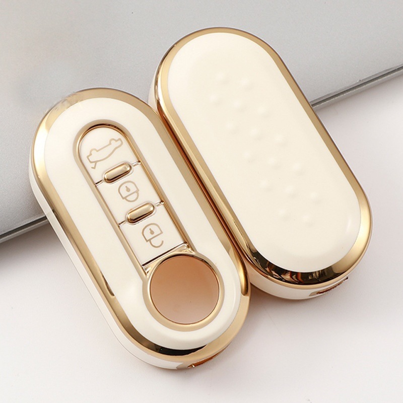 Funda llave plegable Fiat de 3 Llaves aplicable 500 Boyue Bravo Feixiang Iveco Golden Edge car key case