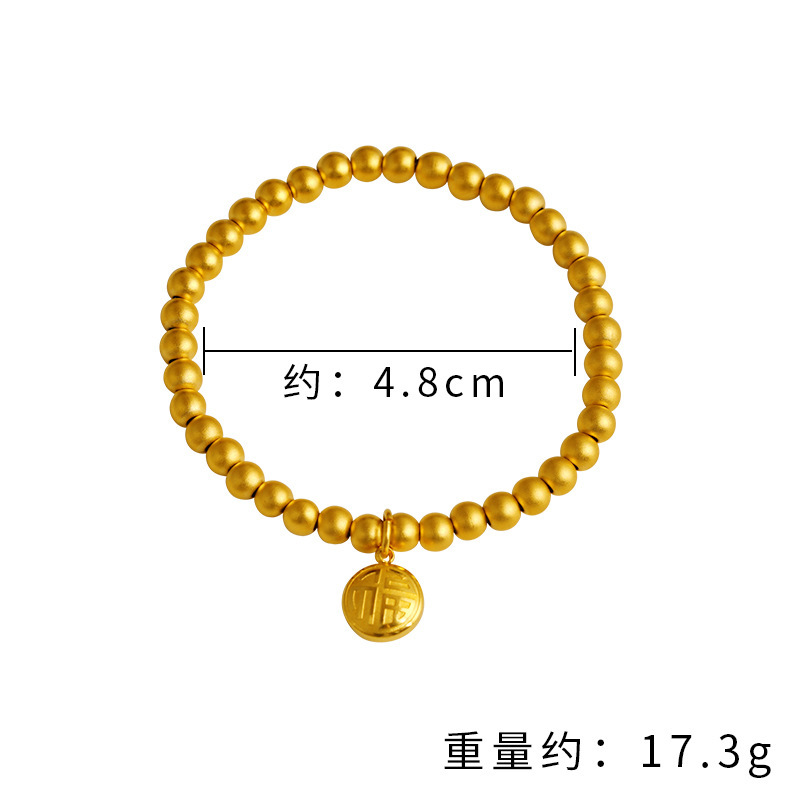 Nuevo brazalete chino de bambú de estilo chino para damas que no se desvanece durante mucho tiempo, brazalete de marea nacional de esmalte, joyería de latón dorado de arena vietnamita