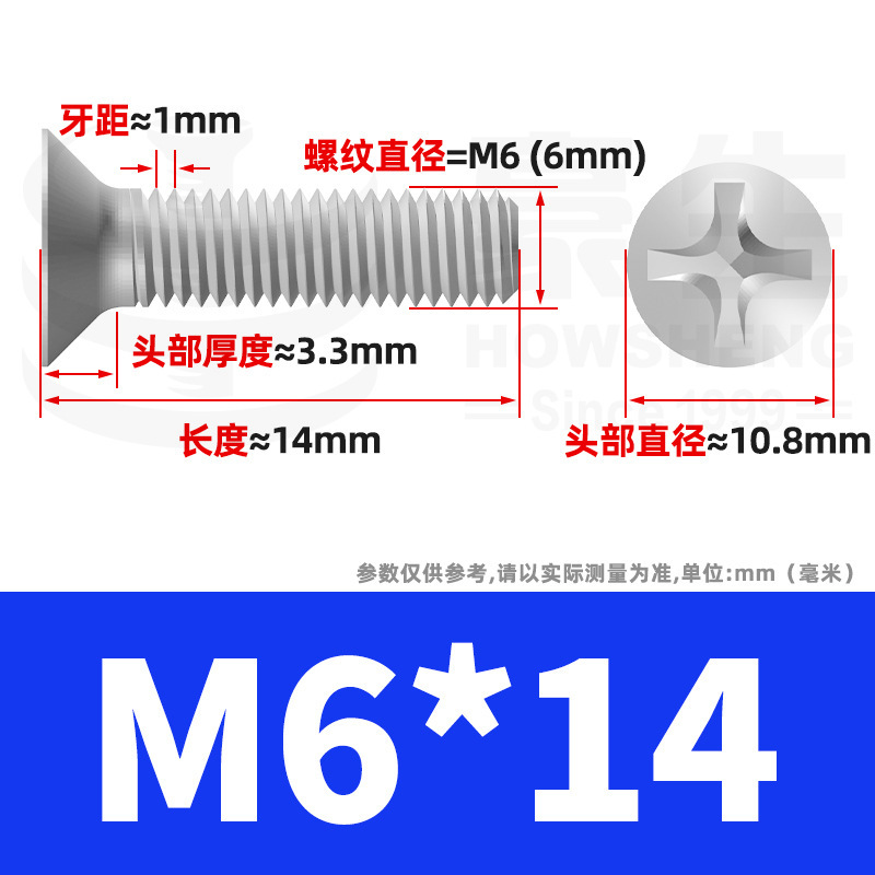 304ステンレスネジのネジの十字溝の平頭のネジのKMの機械の糸の小さいネジのm 2m 3m 4m 5m 6|undefined