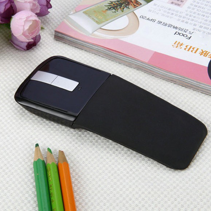 Fábrica directa inalámbrico plegable ratón Segunda Generación 2,4g plegable ordenador óptico ratón táctil plegable Ratón en stock