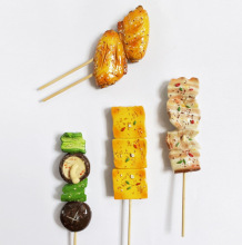 仿真烧烤烤串冰箱贴美食立体3D磁性贴夜宵创意个性磁力贴吸铁石