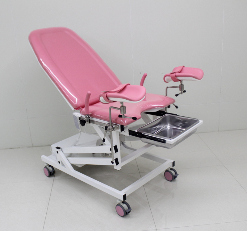 Mesa de examen ginecológico de acero inoxidable médica Mesa de operación integral eléctrica Mesa de operación ginecológica Cama de parto Cama de drenaje de examen de parto image 8