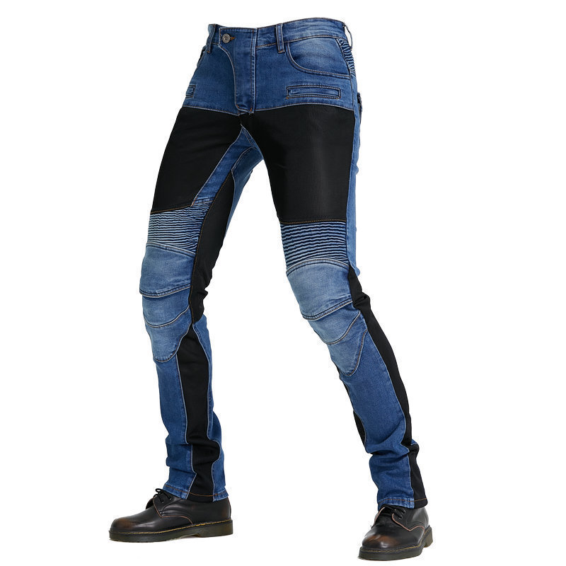 VOLERO motocicleta jeans pantalones de ciclismo para hombres y mujeres pantalones de malla de verano motocicleta pantalones anti-caída equipo de protección estándar