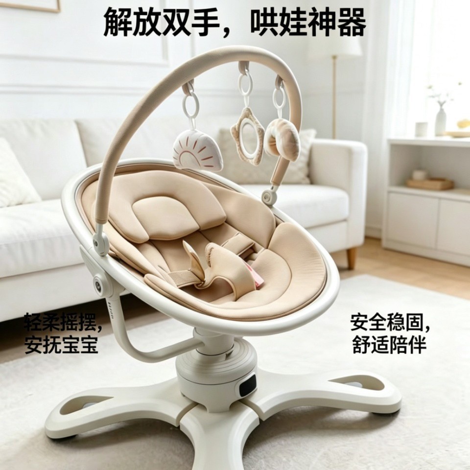 Baby Sleeping Aid, Rocking Chair to Coax Baby to Sleep, Electric Rocking Chair to Free up Hands