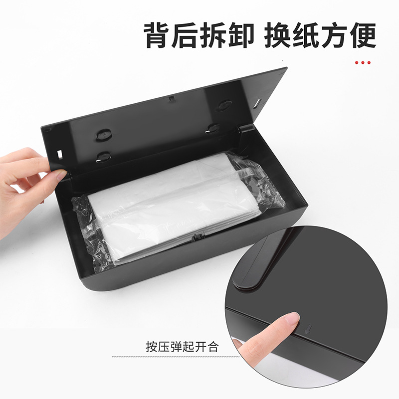 Caja de toallas de papel multifuncional para automóviles, caja de extracción de papel multifuncional para automóviles, lote de caja de toallas de papel creativa fija