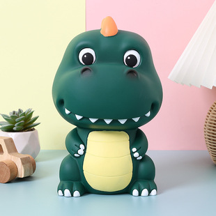 Internet Celebrity New Cross-Border Hot Selling Creative Cartoon Dinosaur Piggy Bank Boys Dinosaur Piggy Bank Children's Birthday Gift