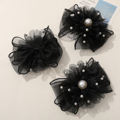 彼馨飾品DIY純手工植絨網紗花朵蝴蝶結頸鏈拍後聯繫客服改價配件