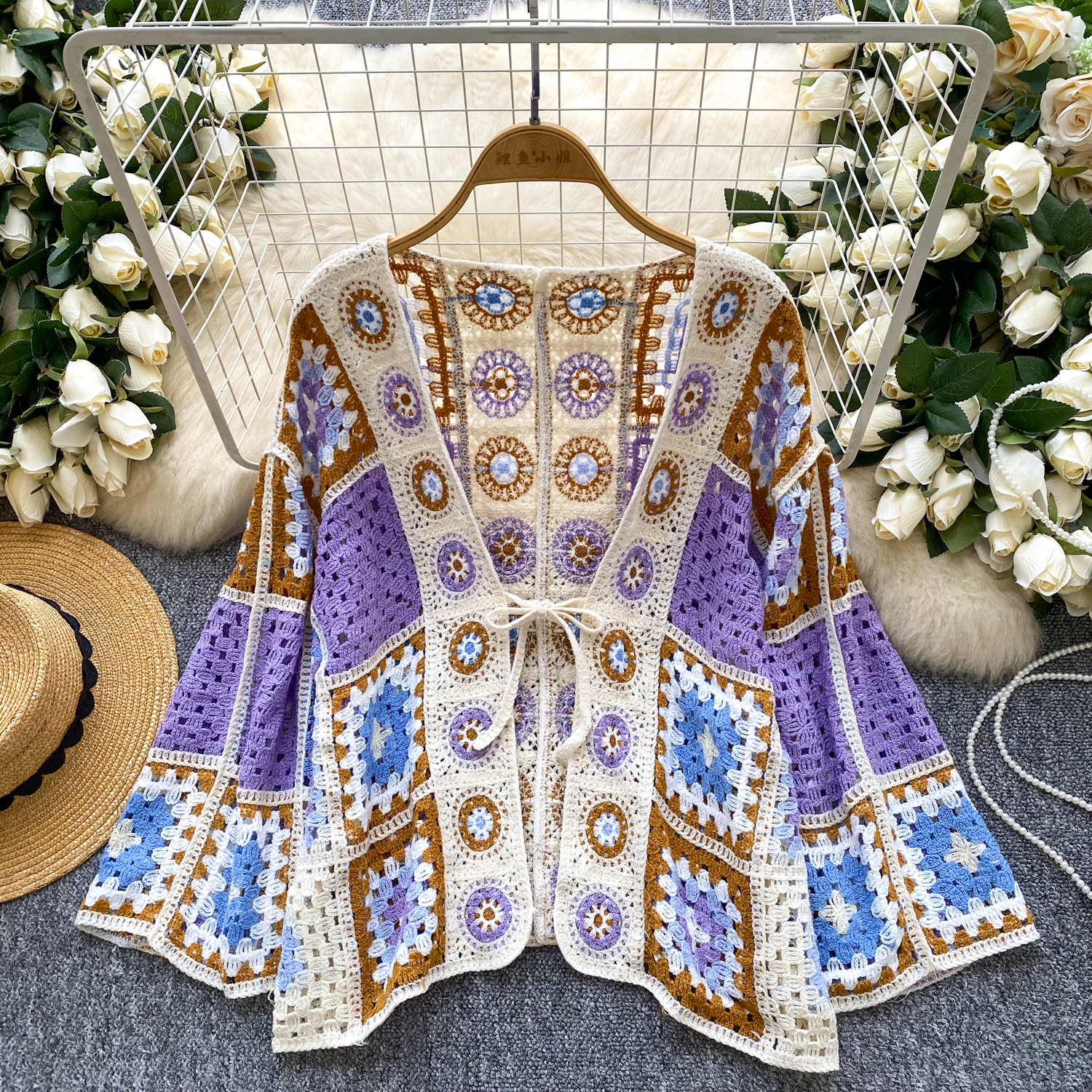 Boho Patterned Long Cardigan