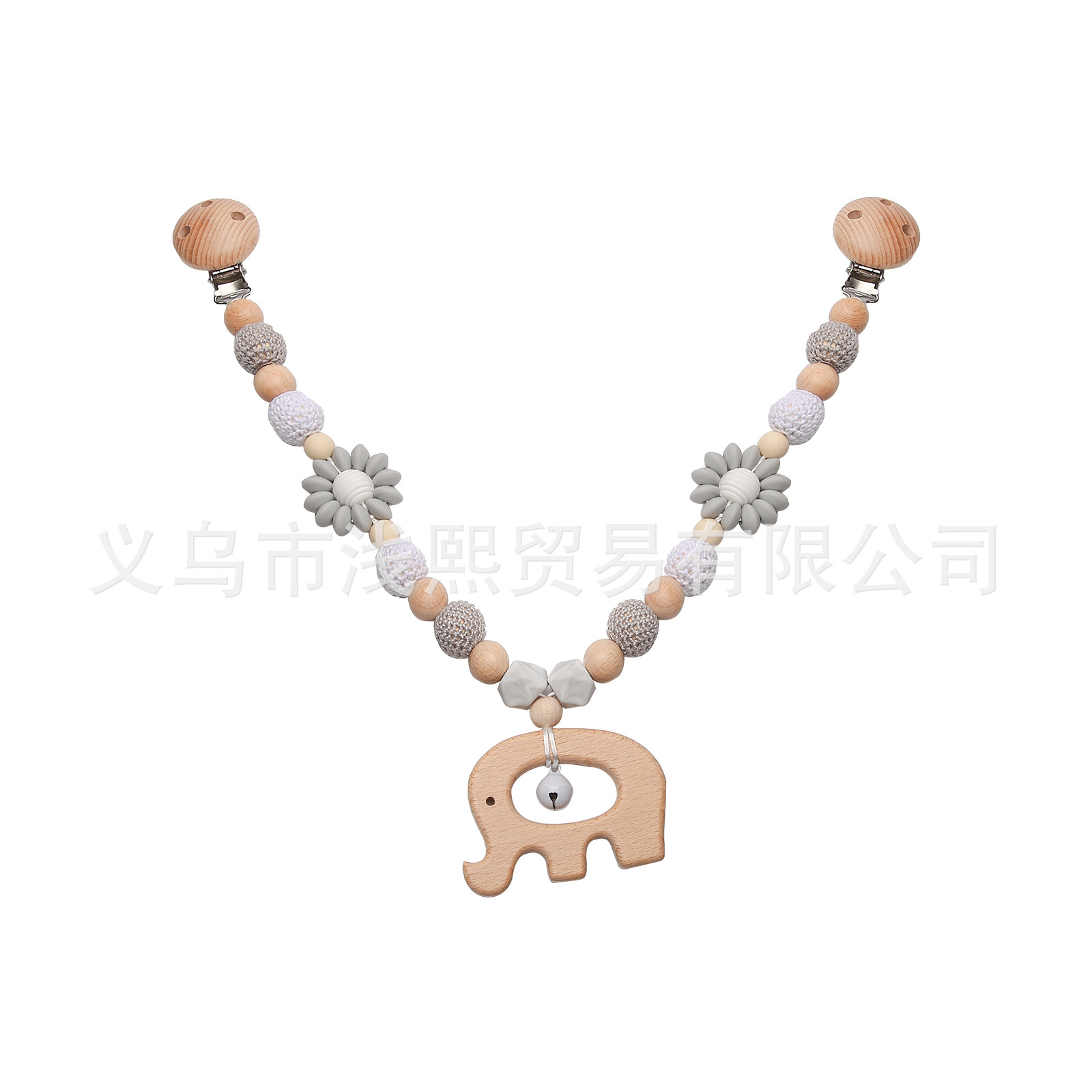 Cadena de cochecito recién nacido bebé adornos de cabecera pulsera animal hecho a mano diy chupete clip cuna cochecito cadena