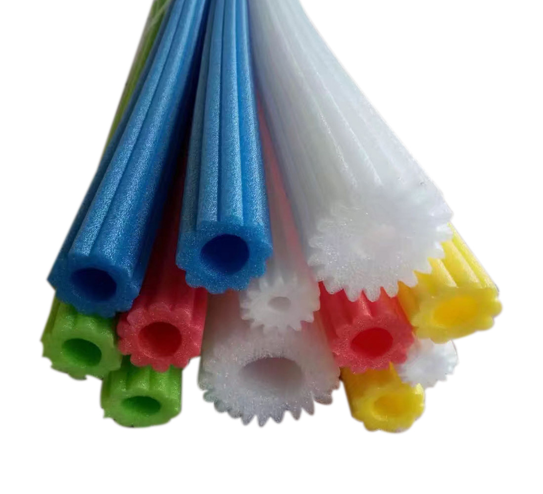 绿色EPE珍珠棉管材黑白色EPE棒游泳棒 防撞管儿童车套管