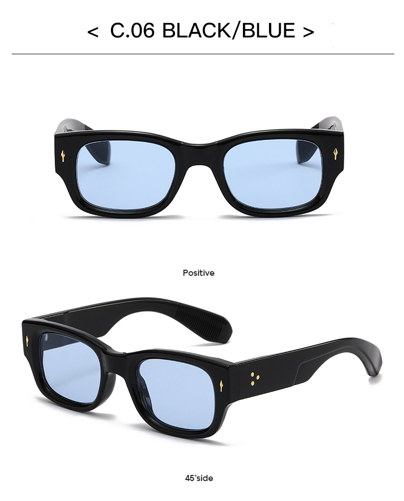 60g Weight Full Frame Glasses Structure Sunglasses Classification Ac, UV400 Protection Lens Material Square Glasses Style Casual, Travel, Selfie Occasion Solid Color Pattern All Seasons Season Women's Gender Retro, Sweet Style Retro Sweet Solid Color Ac UV400 Protection Square Full Frame Women's Sunglasses 10