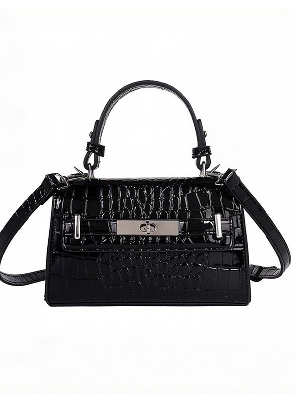 Cross-border 2026 primavera nuevo estilo coreano portátil cocodrilo Kylie bolso cuadrado sensación alta lujo ligero versátil mochila