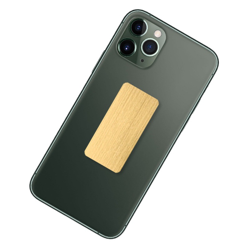 Amazon export new metal radiation-proof mobile phone stickers/square energy mobile phone stickers glue (gold