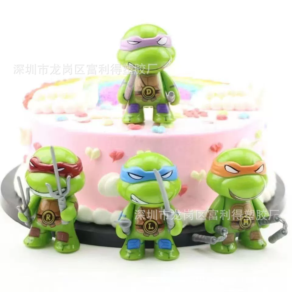 Cute Q version 4 Ninja Turtle Creative Car Ornaments Car Decorations Interior Small Ornaments