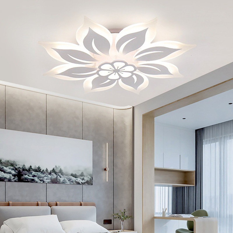 Mini moderno dormitorio principal creativo hogar acrílico techo lámpara nueva lámpara de sala de estar Tmall iluminación genio led
