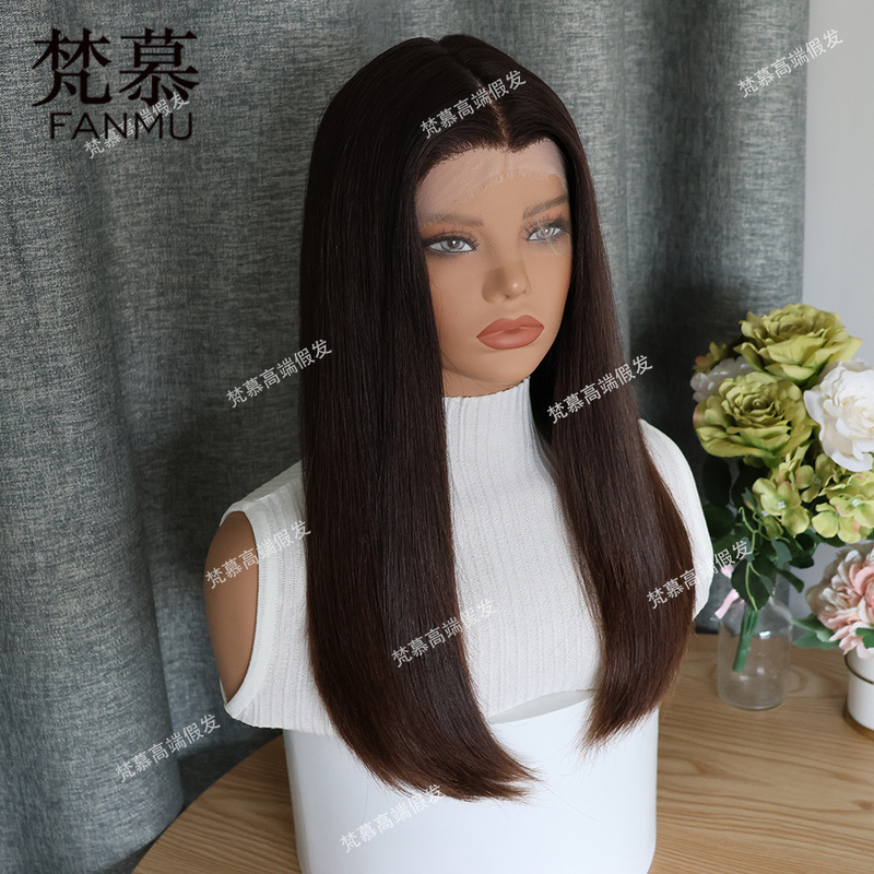 22.5 Standard Head Circumference Pure Scale-Protected Hair Wig Uhd Transparent Lace Jewish Hair High-End White Hair Wig 22.5 Standard Head Circumference Pure Scale-Protected Hair Wig Uhd Transparent Lace Jewish Hair High-End White Hair Wig