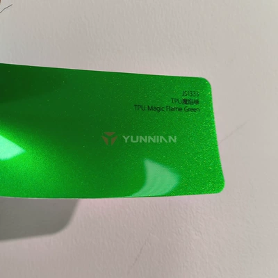 Auto Color Change Film: TPU car color change film, original - tpu-magic-flame-green-15215m