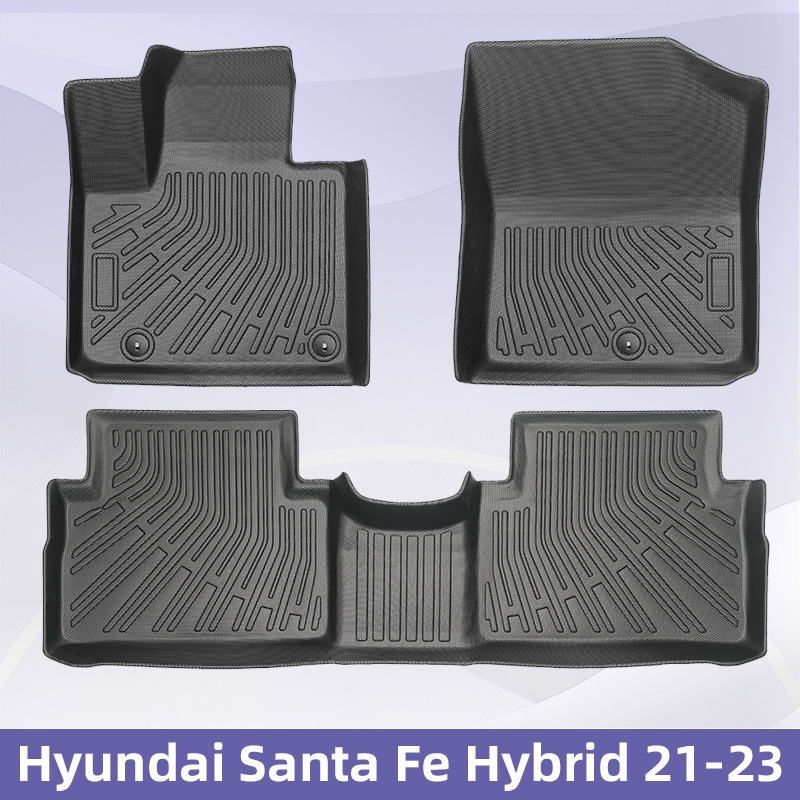 Para Hyundai Santa Fe Hybrid 2021 - 2023TPE Foot Pads 3D All Weather Tailgate Pads