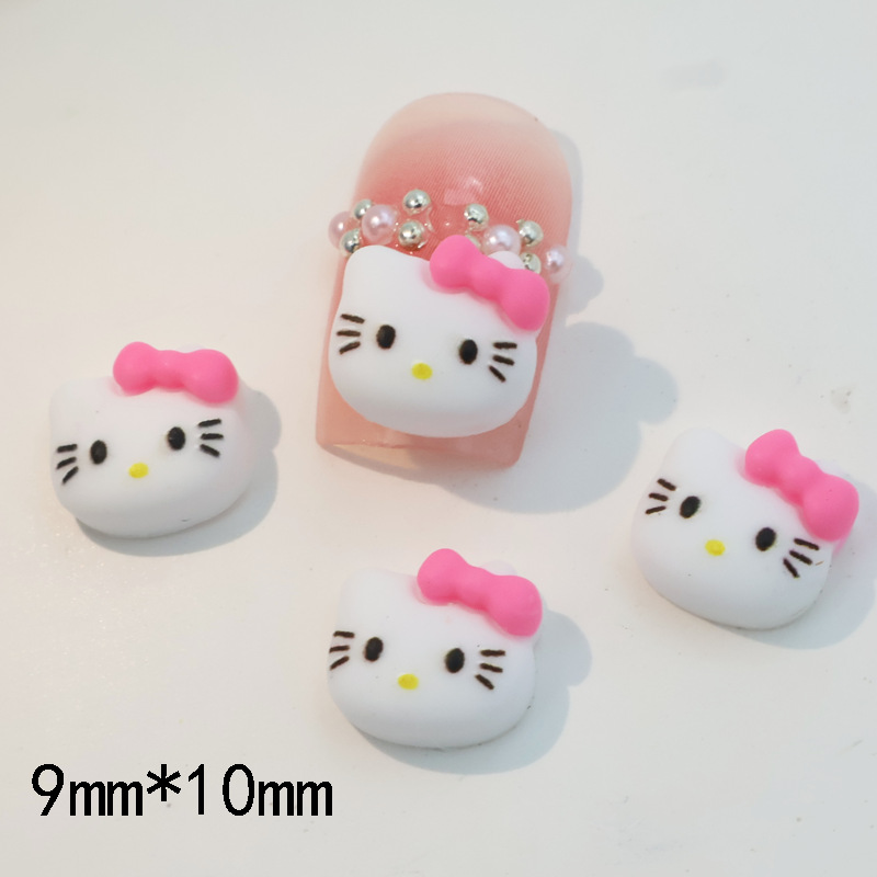 Yh116-2 white face pink head knot cat head